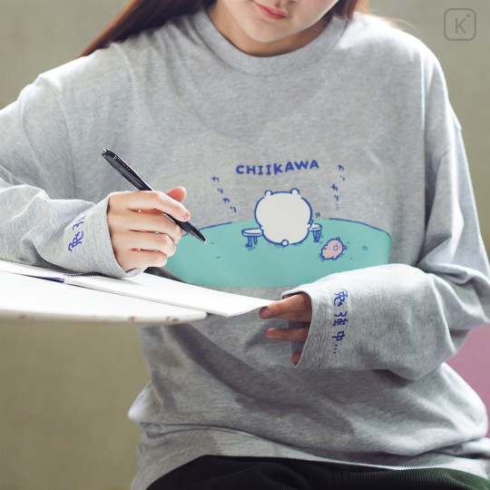 Japan Chiikawa Long-Sleeve T-Shirt (L) - Chiikawa : Exam Study - 2