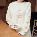 Japan Chiikawa Long-Sleeve T-Shirt (L) - Usagi : Donut Yellow Beige - 2