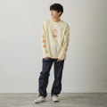 Japan Chiikawa Long-Sleeve T-Shirt (L) - Usagi : Donut Yellow Beige - 4