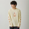 Japan Chiikawa Long-Sleeve T-Shirt (XL) - Usagi : Donut Yellow Beige - 5