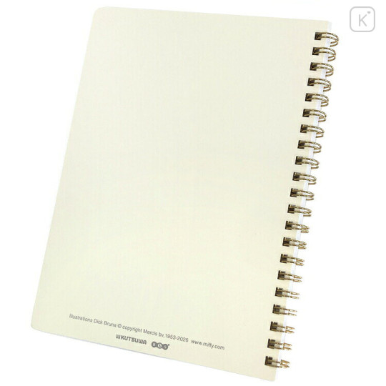 Japan Miffy A5 Ring Notebook - Miffy : Aurora Hologram Face Ivory - 2