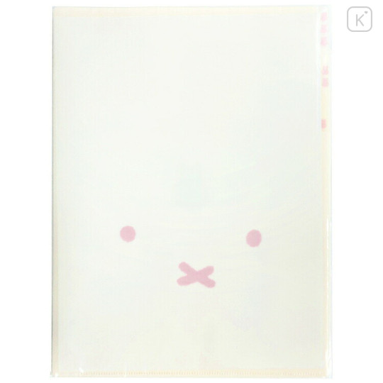 Japan Miffy 3 Pockets A4 Index File - Miffy : Aurora Hologram Face Ivory - 1