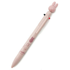 Japan Miffy Mascot 3 Color Multi Ballpoint Pen - Miffy : Face Pink