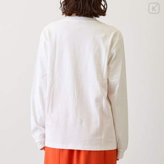 Japan Chiikawa Long-Sleeve T-Shirt (L) - I Love Chiikawa : White - 6