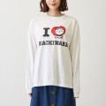 Japan Chiikawa Long-Sleeve T-Shirt (M) - I Love Hachiware : White - 4