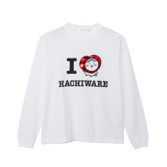 Japan Chiikawa Long-Sleeve T-Shirt (L) - I Love Hachiware : White