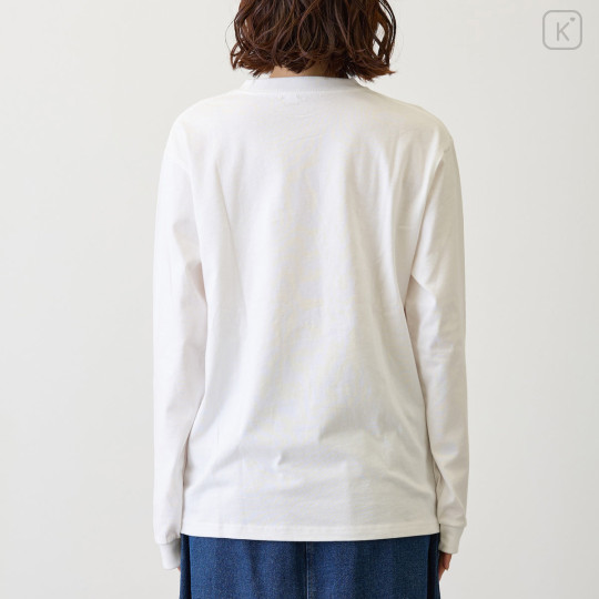 Japan Chiikawa Long-Sleeve T-Shirt (L) - I Love Hachiware : White - 6