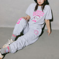 Japan Chiikawa Sweatpants (M) - Chiikawa : Peace Heather Gray - 4
