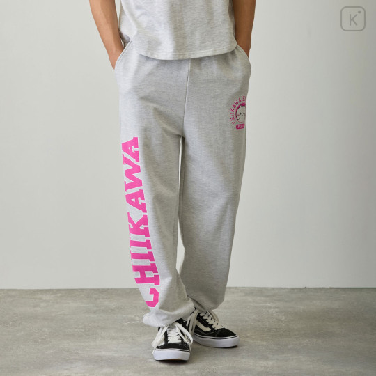 Japan Chiikawa Sweatpants (M) - Chiikawa : Peace Heather Gray - 6