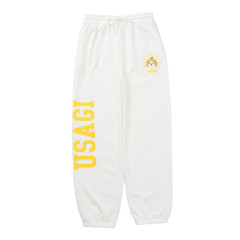 Japan Chiikawa Sweatpants (M) - Usagi : Peace White