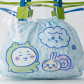 Japan Chiikawa Clear Tote Bag - Chiikawa & Hachiware & Usagi : It's Raining Light Blue - 8