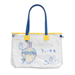 Japan Chiikawa Clear Tote Bag - Chiikawa & Hachiware & Usagi : Goggle White