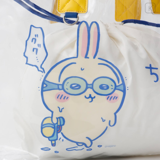 Japan Chiikawa Clear Tote Bag - Chiikawa & Hachiware & Usagi : Goggle White - 7