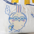 Japan Chiikawa Clear Tote Bag - Chiikawa & Hachiware & Usagi : Goggle White - 7