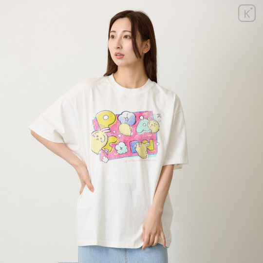 Japan Chiikawa T-Shirt (M) - Usagi : Popcorn - 6
