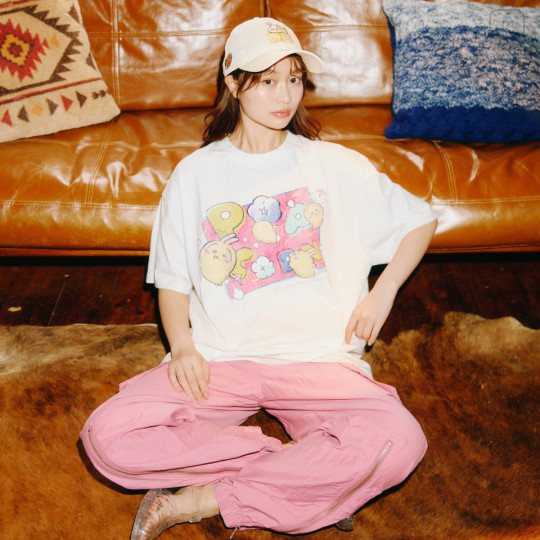 Japan Chiikawa T-Shirt (L) - Usagi : Popcorn - 2