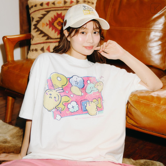 Japan Chiikawa T-Shirt (L) - Usagi : Popcorn - 3