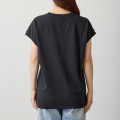 Japan Chiikawa Wide Sleeveless Top (M) - Furuhonya Kani-chan & Momonga : Friends Above All Black - 6