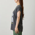 Japan Chiikawa Wide Sleeveless Top (M) - Shisa & Usagi : Focused On Food Sumi Black - 4