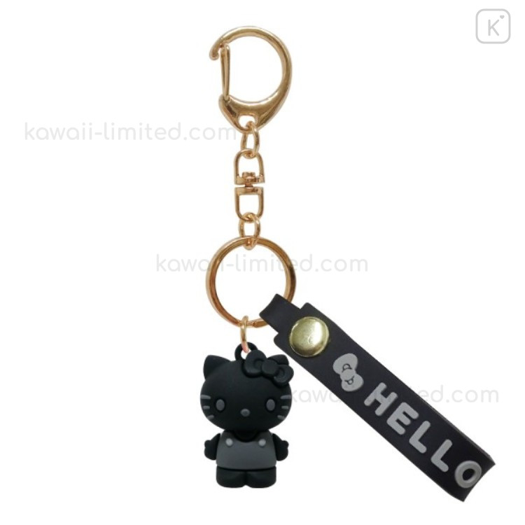 Japan Sanrio Figure Mascot Keychain & Logo Tag - Hello Kitty