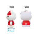 Japan Sanrio Figure Mascot Keychain & Logo Tag - Hello Kitty : Red - 3