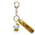 Japan Sanrio Figure Mascot Keychain & Logo Tag - Hello Kitty : Leopard - 1