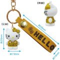 Japan Sanrio Figure Mascot Keychain & Logo Tag - Hello Kitty : Leopard - 2