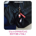 Japan Sanrio Figure Mascot Keychain & Logo Tag - Hello Kitty : Swimsuit Tan Sunburned Pink - 3
