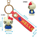Japan Sanrio Figure Mascot Keychain & Logo Tag - Hello Kitty : Classic - 2