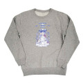 Japan Sanrio Sweatshirt - Cinnamoroll & Cogimyun : Dolly Mix Gray - 1