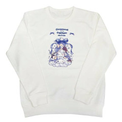 Japan Sanrio Sweatshirt - Cinnamoroll & Cogimyun : Dolly Mix White