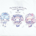 Japan Sanrio T-Shirt - Little Twin Stars & My Melody : Dolly Mix White - 2