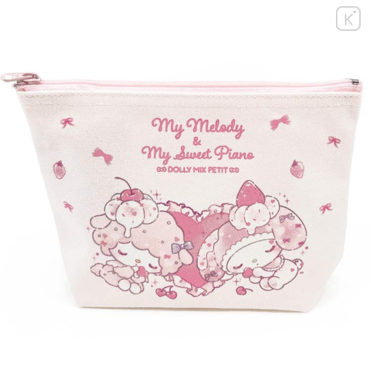 Japan Sanrio Dolly Mix Boat-Shaped Pouch - My Melody & My Sweet Piano - 1