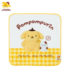 Japan Sanrio Original Mini Towel - Pompompurin : Nostalgic 30th Anniversary