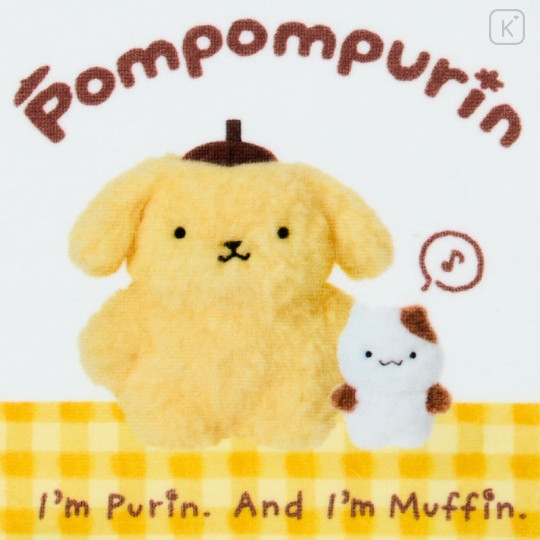 Japan Sanrio Original Mini Towel - Pompompurin : Nostalgic 30th Anniversary - 2