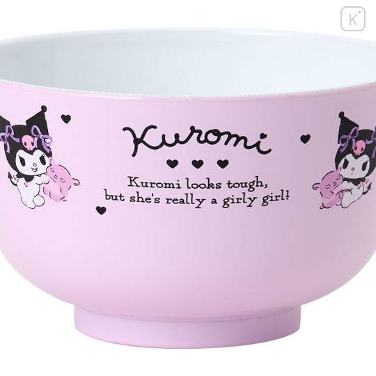 Japan Sanrio Original Resin Bowl - Kuromi - 3