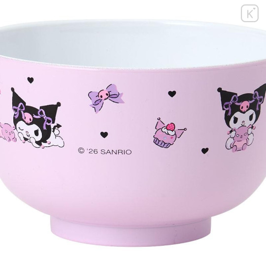 Japan Sanrio Original Resin Bowl - Kuromi - 4