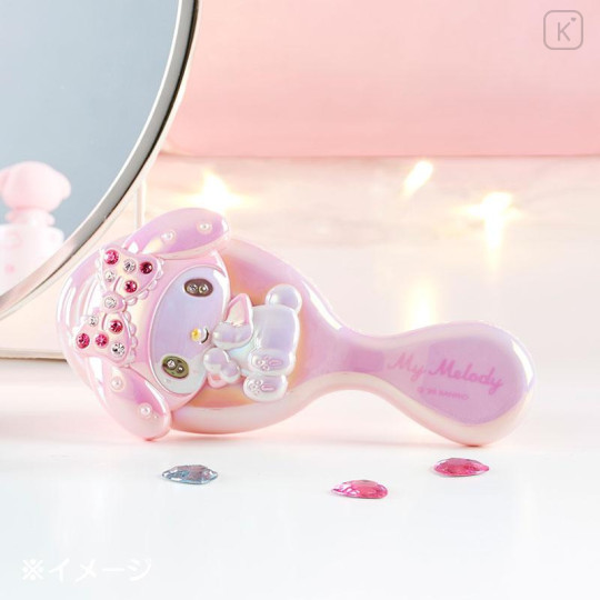 Japan Sanrio Original Hairbrush with Stones - My Melody - 5