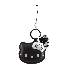 Japan Sanrio Mobile PU Leather Strap - Hello Kitty : Black