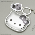 Japan Sanrio Mobile PU Leather Strap - Hello Kitty : Gray - 4