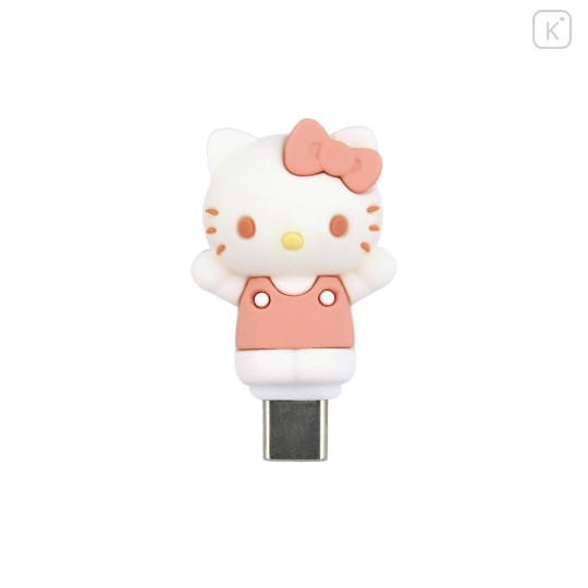 Japan Sanrio Powattomo USB Type-C Plug - Hello Kitty - 1