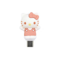 Japan Sanrio Powattomo USB Type-C Plug - Hello Kitty - 1