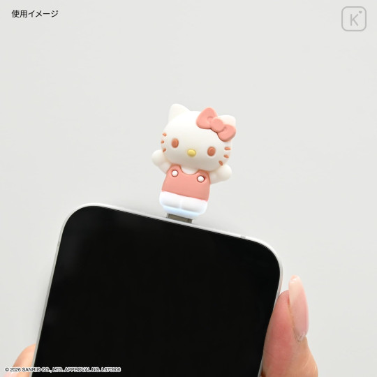Japan Sanrio Powattomo USB Type-C Plug - Hello Kitty - 4