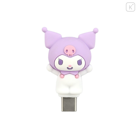 Japan Sanrio Powattomo USB Type-C Plug - Kuromi - 1