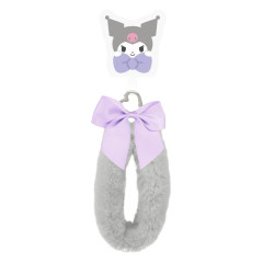 Japan Sanrio Multi Ring Plus with Fur Hand Strap - Kuromi