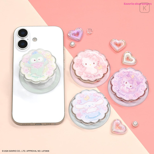 Japan Sanrio Pocopoco Smartphone Grip with MagSafe - Hello Kitty - 7