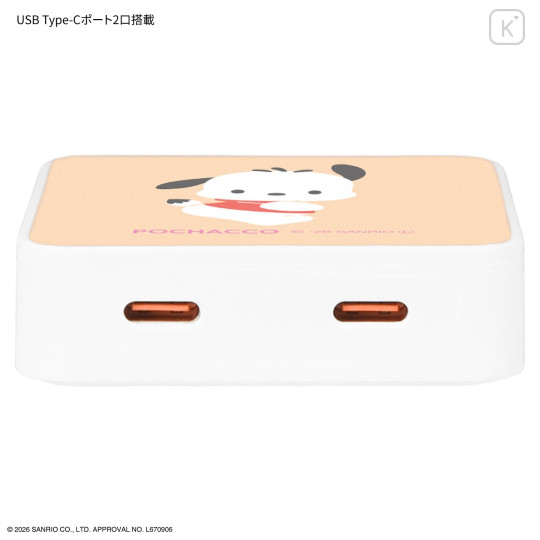 Japan Sanrio USB Type-C AC Adapter - Pochacco - 3