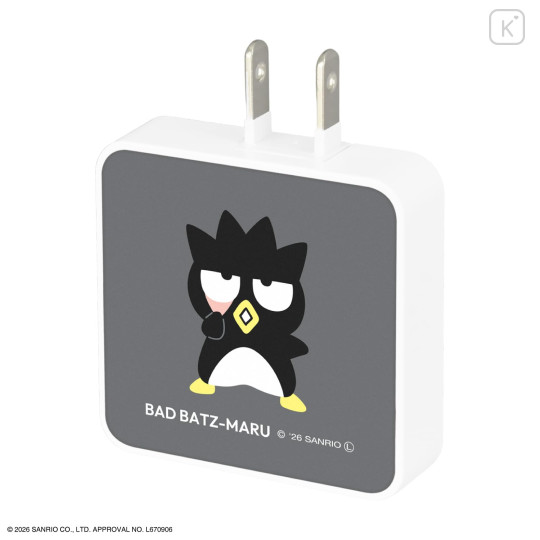 Japan Sanrio USB Type-C AC Adapter - Badtz-maru - 2