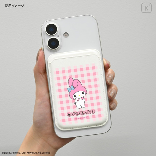 Japan Sanrio MagSafe Card Wallet - My Melody - 5