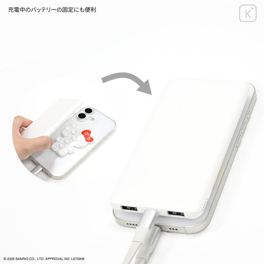 Japan Sanrio Petasuma Double-Sided Suction Pad - Hello Kitty - 5